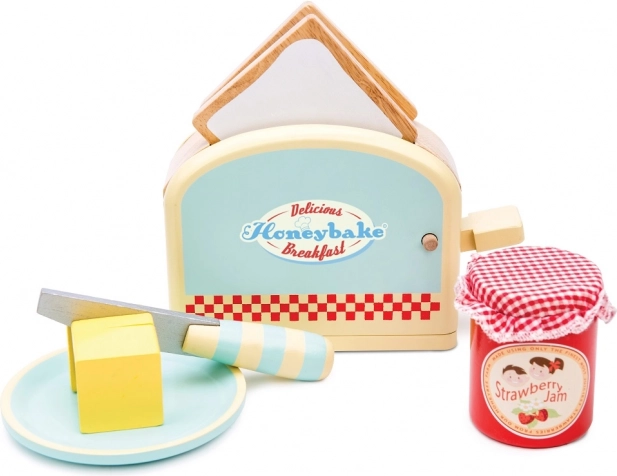 Le toy van tostadora de madera con accesorios Honeybake
