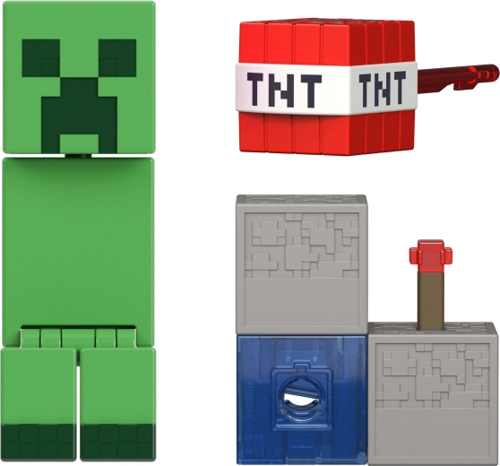Charged Creeper con estilo pixelado