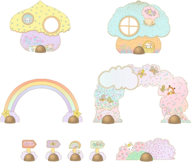 Soportes y decoraciones para jugar historias