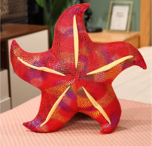 Estrella de peluche roja – cojín 20 cm