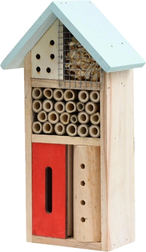 Hotel de insectos de madera 26 × 13,5 × 8,5 cm
