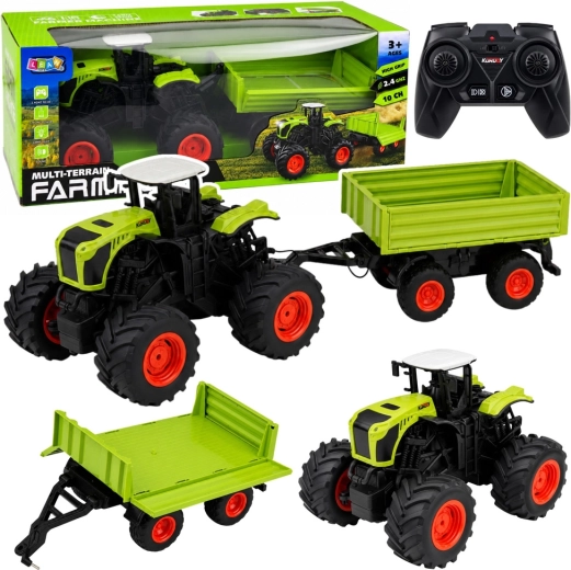 Tractor teledirigido con remolque basculante 1:16