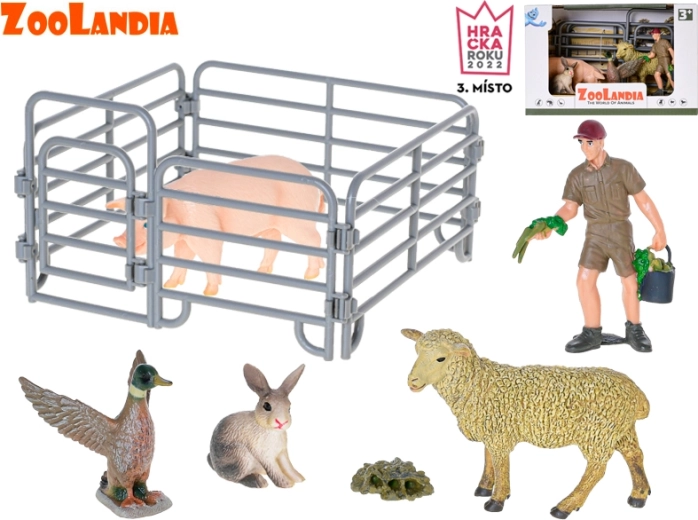 Zoolandia set de oveja y cerdo con accesorios