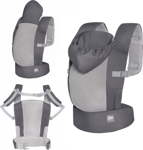 Portabebés ergonómico Kinderkraft Carrybee black