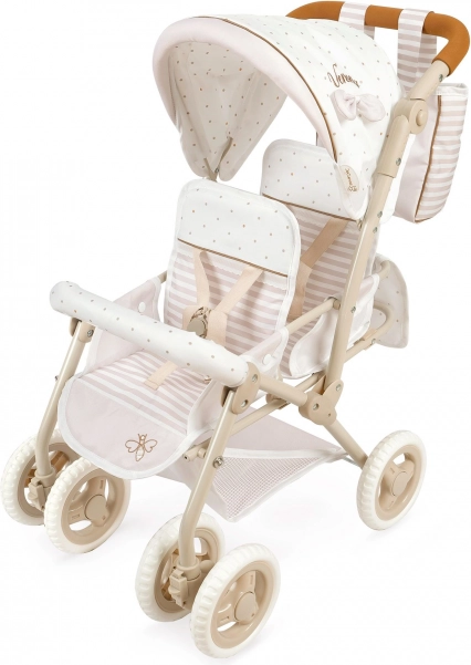 Cochecito plegable para muñecas gemelar Verona 72 cm