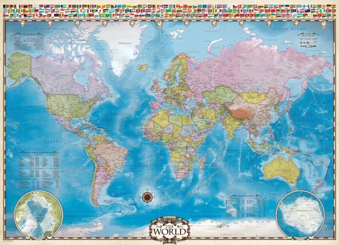 Puzzle Eurographics Mapa del mundo 1000 piezas