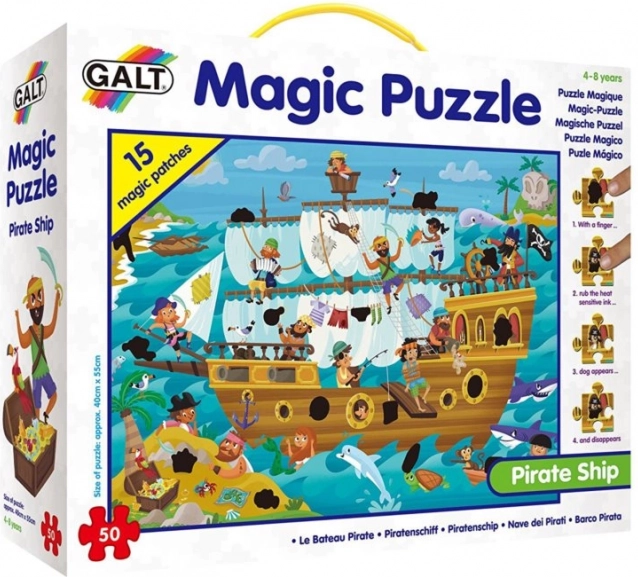 Puzle mágico Barco pirata para niños
