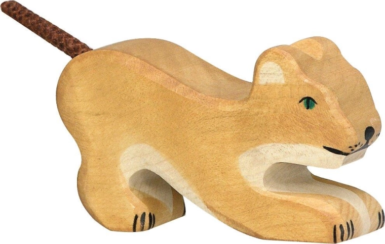 Holztiger cachorro de león jugando - 1 unidad