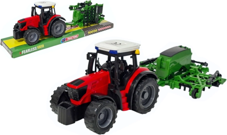 Tractor con sembradora