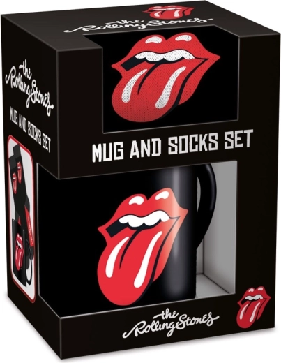 Set de regalo para hombre de The Rolling Stones con taza y calcetines