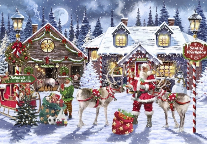Puzzle Taller de Santa de 1000 piezas