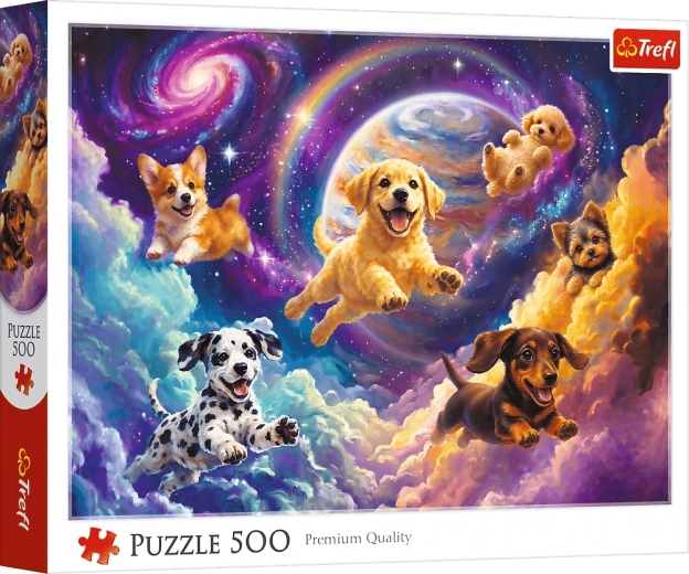 Puzzle Trefl Cachorros espaciales, 500 piezas
