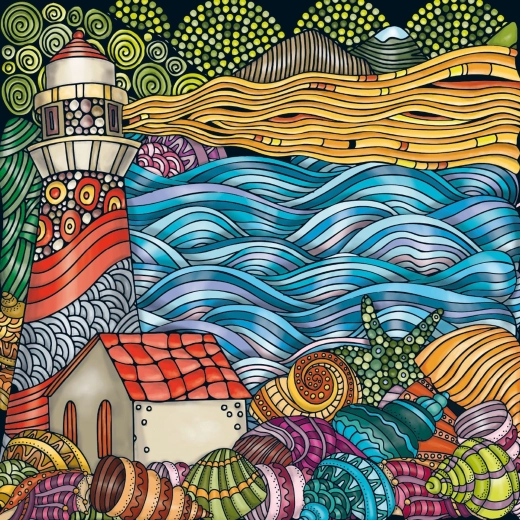 Puzzle cuadrado Q Colour Mix Faro 72 piezas