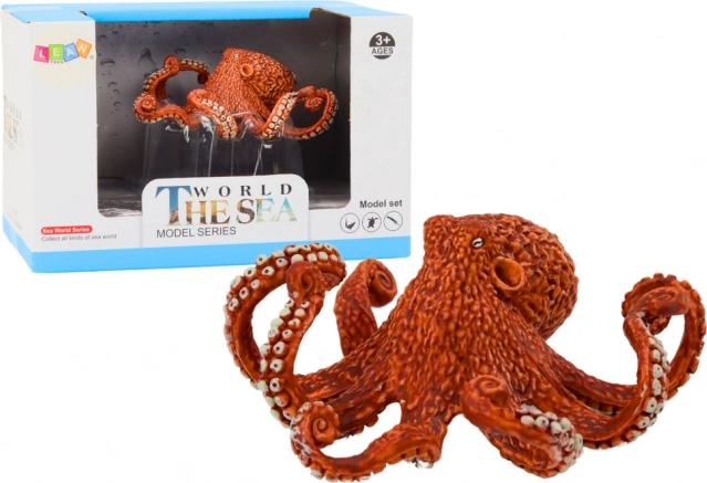 Figura de pulpo gigante naranja de 10 cm