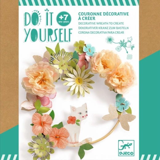 Corona floral Dalia para montar - DIY de Djeco