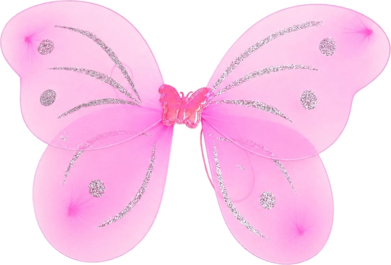 Alas de mariposa ligeras con purpurina