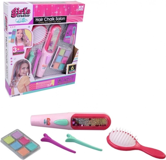 Set de estudio capilar para teñir y decorar el cabello para niños