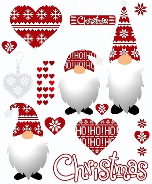 Aplicaciones termoadhesivas navideñas Gnomos