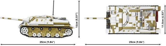 Modelo realista a escala 1:28 y orugas móviles
