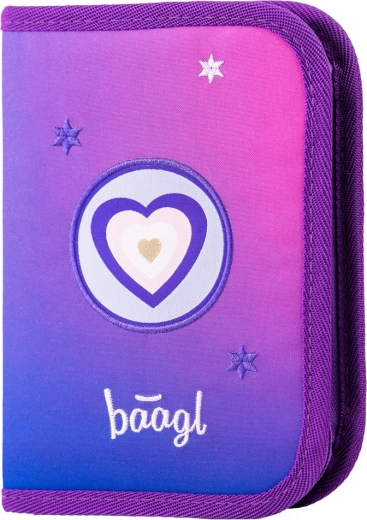 Estuche escolar de un solo compartimento Corazón