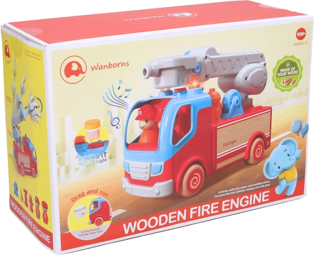 Coche de bomberos con efectos 25 cm