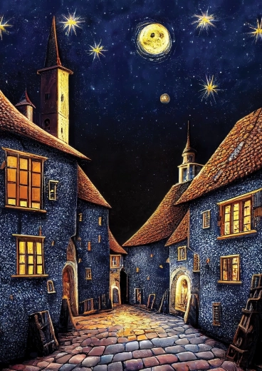 Puzzle ART PUZZLE noche medieval de los khanes 500 piezas