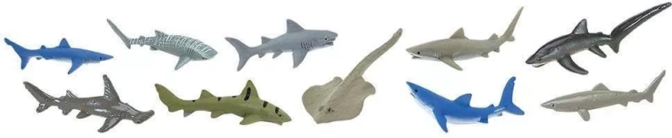 Safari Ltd. Tiburones – set de 48 figuras