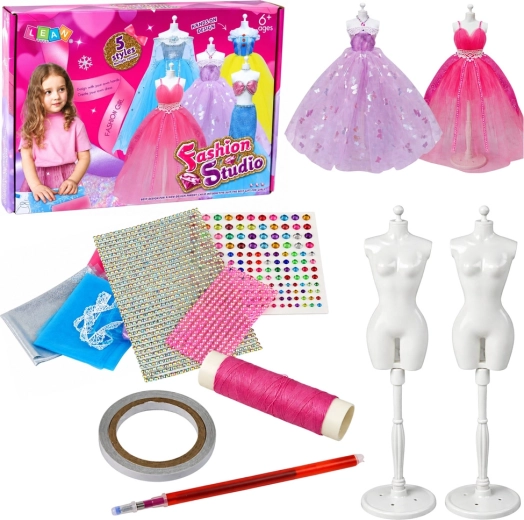 Set creativo para diseñar vestidos para muñecas