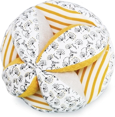 Pelota textil activa con sonajero Abeja