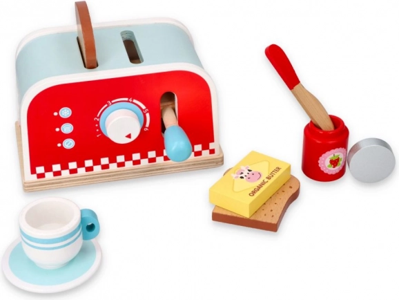 Tostadora Pop-Up de madera para niños