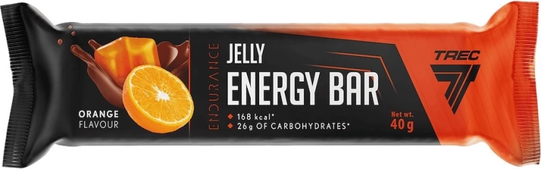 Trec Endurance barra energética de gelatina con sabor a naranja 40 g