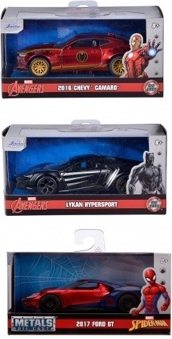 Modelo metálico de coche MARVEL 1:32 (variantes surtidas)