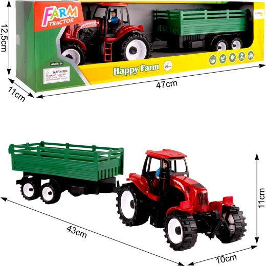 Tractor con remolque 43 cm