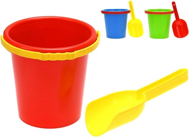 Set de arena con cubo de 14 cm y pala