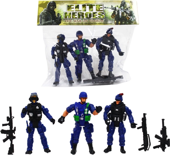 Figuras de acción de soldados – set de 3 uds., serie 4