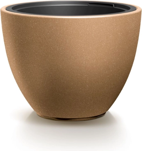 Macetero con inserto HEOS Eco Wood, diámetro 56,9 cm, color Naturo Eco