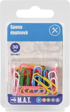 Clips de oficina de colores, mezcla de colores, 30 uds.