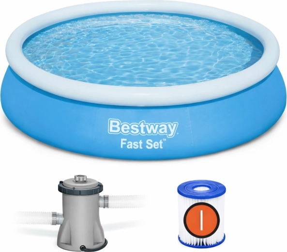 Piscina autoportante Bestway Fast Set 366 × 76 cm con bomba de filtración