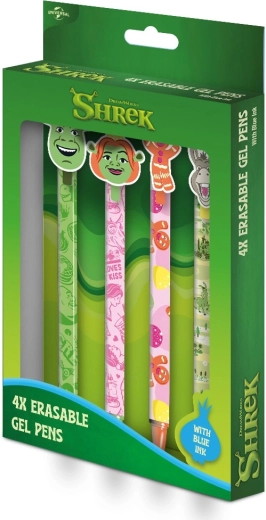 Set de bolígrafos de gel borrables Shrek, 4 uds