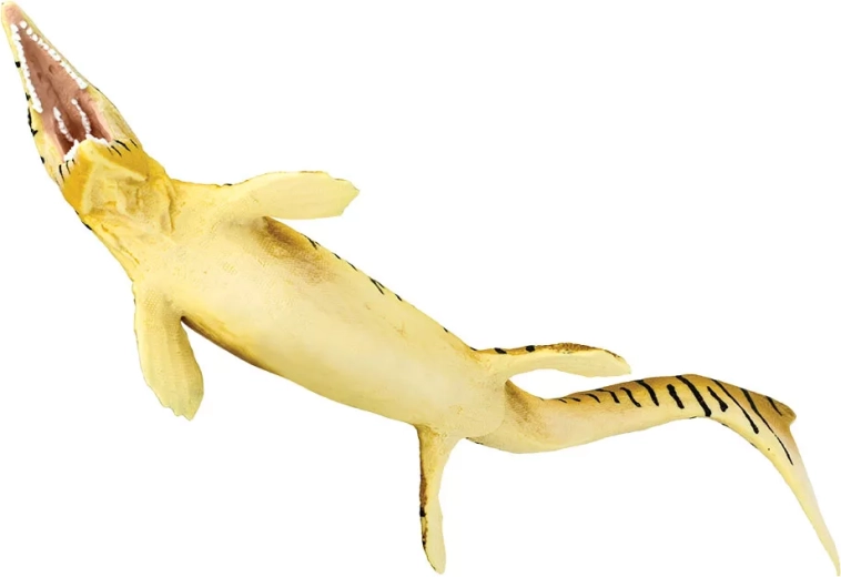 Figura realista de un reptil marino prehistórico