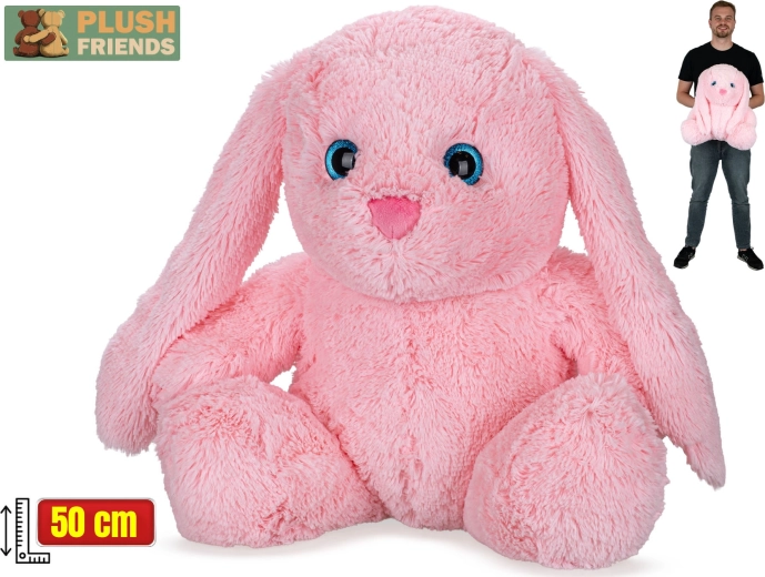 Plush Friends conejito de peluche rosa 50 cm