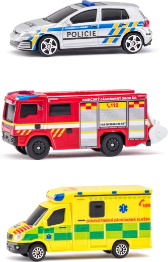 Set de vehículos de rescate Maisto República Checa 1:64