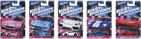 Hot Wheels cochecitos temáticos Rápido y Furioso 1:64