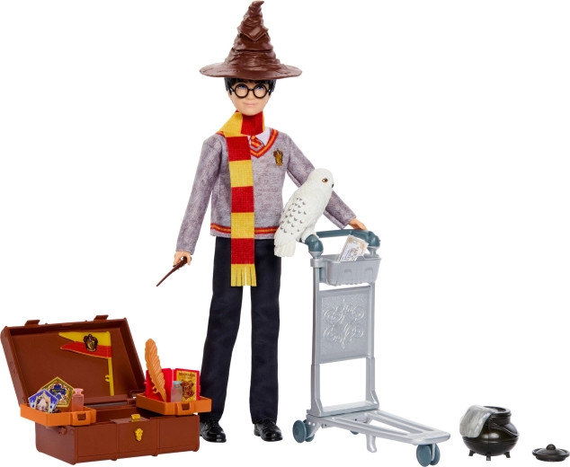 Mattel Harry Potter andén 9¾ set de juego – muñeco Harry Potter y accesorios