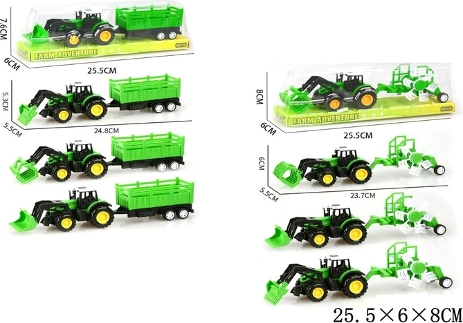 Tractor infantil con remolque