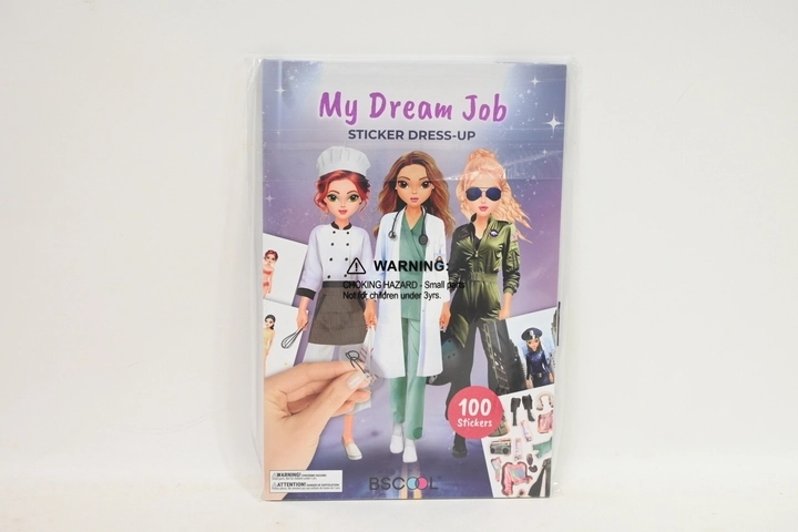 STNUX Libro de pegatinas Vestirse para la profesión de sus sueños
