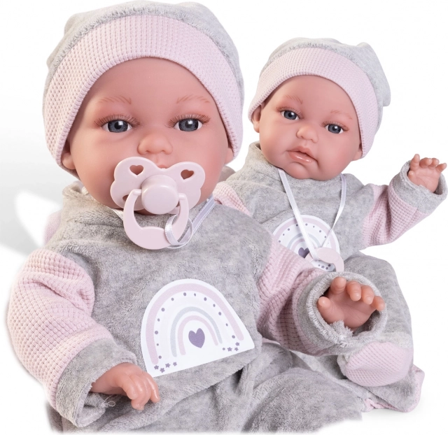 Muñeca bebé realista Antonio Juan con función de movimiento y cuerpo blando - 34 cm