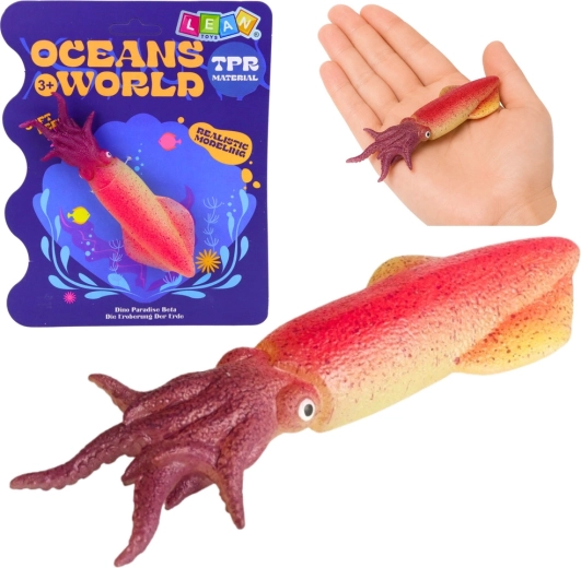Figura realista de goma de calamar 14 cm