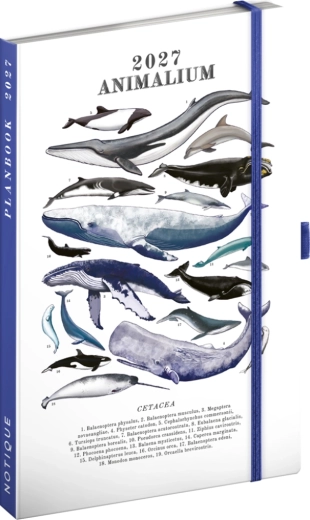 Notique planbook diario y cuaderno de notas Marine Life 2027 (13 × 21 cm)