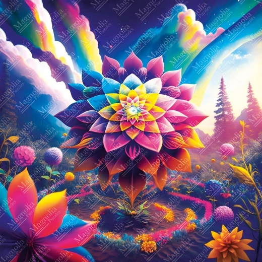 Puzzle flor de la vida 1023 piezas MAGNOLIA